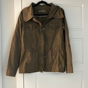 Cotton Ginny cotton coat khaki green size large